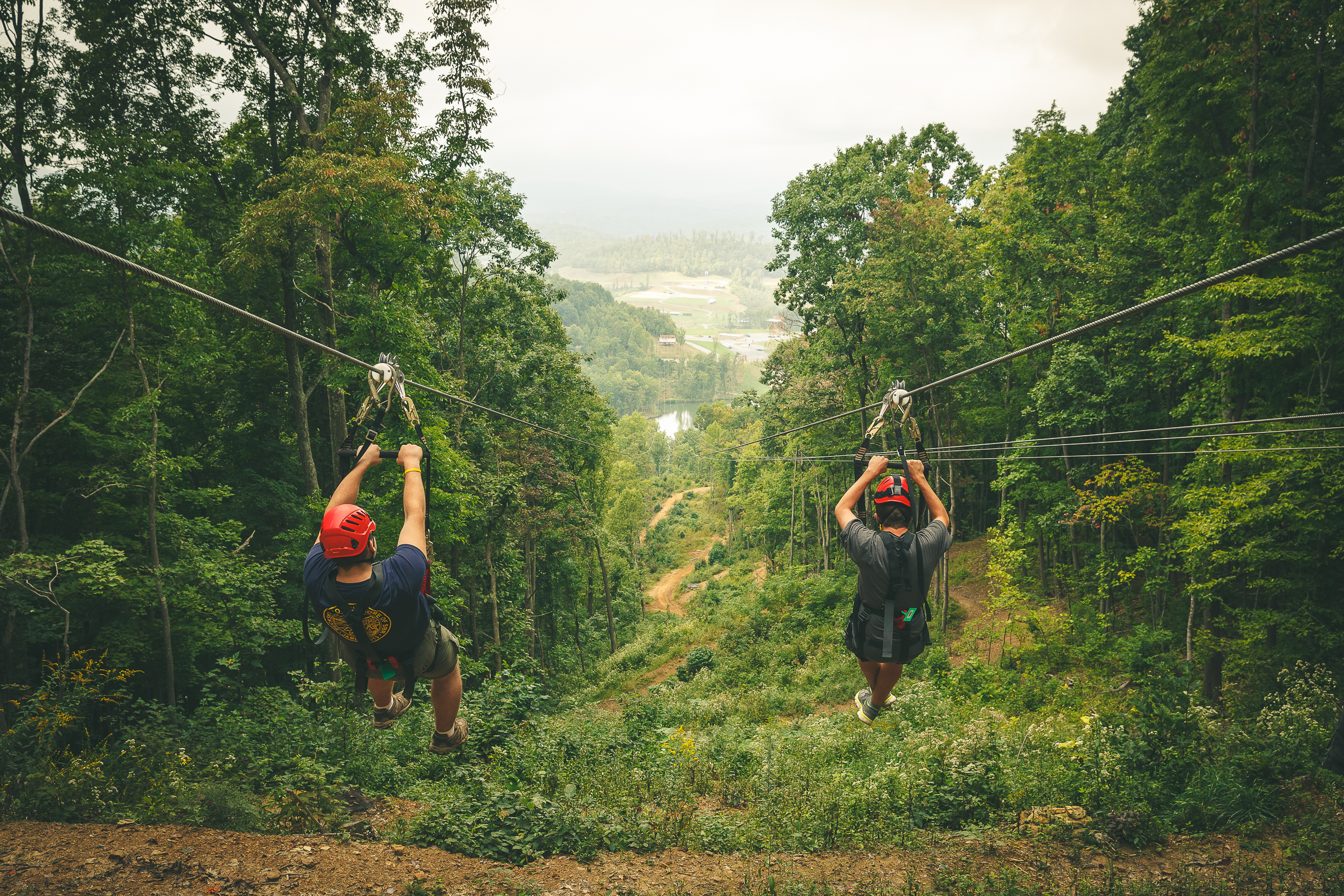 Venturing zip line photo