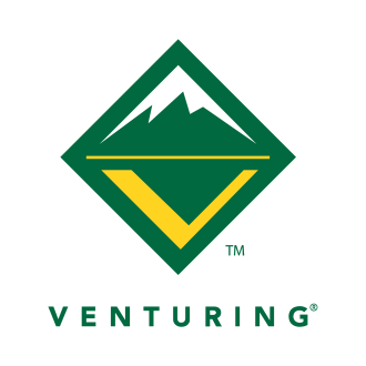 Venturing Logo with green-text